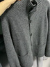 優(yōu)衣庫男女裝souffle?yarn舒芙蕾針織開(kāi)衫/毛衣毛衫25新款480023 08 深灰色 L 曬單實(shí)拍圖