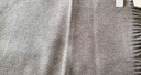 鄂爾多斯1980秋冬山羊絨保暖流蘇羊絨水紋圍巾180cm*30cm 駝-25 均碼 曬單實(shí)拍圖