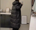 韓璐嬌（hanlujiao）黑金羽絨棉服女2025年冬季新款韓版寬松長(cháng)款過(guò)膝棉衣加厚棉襖外套 黑色（升級加厚款） M 【建議105-120斤】 曬單實(shí)拍圖