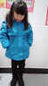 錦天豪客女童裝中長(cháng)款保暖毛內膽加厚棉大衣兒童加絨女寶寶派克服冬季外套 孔雀藍 【加絨加棉加厚】 130 建議115-125厘米 曬單實(shí)拍圖