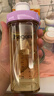 HEGEN海格恩吸管杯兒童水杯學(xué)飲杯奶瓶1-3-6歲直飲吸管嬰兒寶寶保溫杯 【獨立抓握】 330ml 吸管杯-浪漫紫 曬單實(shí)拍圖
