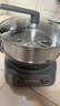 美的（Midea）鈦陶電炒鍋 電蒸鍋電煮鍋炒菜專用分體式家用多功能一體電火鍋 5.5L多用途鍋HCG3218S配蒸籠 新款 曬單實(shí)拍圖