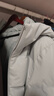 優(yōu)衣庫男裝無(wú)縫羽絨連帽外套/羽絨服保暖休閑夾克470077 02 淺灰色 L /175/100A 曬單實(shí)拍圖