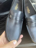 金利來(lái)（Goldlion）男鞋2025新款男士商務(wù)正裝皮鞋真皮駕車(chē)鞋懶人鞋頭層牛皮 42 此款為標準碼 曬單實(shí)拍圖