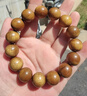 滿(mǎn)木園故宮款金絲楠圓珠單圈木手串男士 情侶款女士文玩佛珠手鏈15mm 曬單實(shí)拍圖