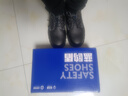 藍鷗盾勞保鞋男士防滑廚師防砸鋼包頭防刺安全工作牛皮工地鞋D1069N 42 曬單實(shí)拍圖
