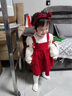 G.DUCKKIDS小黃鴨女童連衣裙春秋款兒童公主裙女寶寶周歲紅禮服裙子女孩衣服 普通發(fā)箍款 90 尺碼1~2歲【 80-90cm】 曬單實(shí)拍圖
