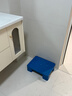 實(shí)承平板塑料托盤(pán)4030防潮板倉庫墊板叉車(chē)板棧板卡板貨架冷庫地堆托板40*30*12藍色 曬單實(shí)拍圖