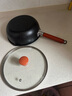 棉尾兔雪平鍋麥飯石不粘鍋家用燃氣電磁爐煮泡面牛奶輔食鍋帶蓋蒸格 加大加厚鋁合金 22cm 帶玻璃蓋 曬單實(shí)拍圖