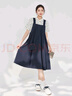 IEF/愛依服套裝2025夏季新款通勤溫柔休閑女孩子氣減齡背帶裙套裝 藏藍(lán)1 L 曬單實(shí)拍圖