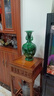 九藏尊品 景德鎮陶瓷綠釉家居花瓶擺件仿古花瓶青花瓷瓶雙耳瓶中式工藝品 大號翡翠綠胖雙耳瓶 曬單實(shí)拍圖