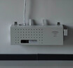 馨婺家wifi路由器收納盒掛墻機頂盒隱藏置物架插排電線(xiàn)理線(xiàn)器遮丑壁掛架 白色40*20*10【壁掛免打孔】 曬單實(shí)拍圖