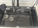 箭牌加厚SUS304不銹鋼納米抗菌防油污大單槽水槽家用廚房瀑布洗菜盆池 抽拉龍頭套餐+凈水龍頭+洗杯器 80*45cm【左排水聯(lián)系客服】 曬單實(shí)拍圖