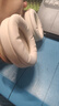 賴(lài)小星適用Anker安克Soundcore聲闊Space One耳機套S1耳罩漫游頭戴式S1耳機罩降噪藍牙耳套卡扣配件替換 【原配款 蛋白皮】米色耳機套一對【帶卡扣】 曬單實(shí)拍圖