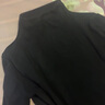 俞兆林黑色半高領(lǐng)打底衫女螺紋顯瘦莫代爾內搭外穿秋冬季長(cháng)袖上衣 曬單實(shí)拍圖
