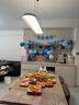 花羽夢(mèng)藍色生日主題布置男孩場(chǎng)景哪吒敖丙投屏海報氣球裝飾背景墻道具 哪吒生日投屏海報套餐C 曬單實(shí)拍圖