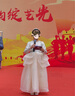 漢佺女童十歲生日禮服輕奢高端主持人花童小女孩公主裙兒童鋼琴演出服 香檳色 140 適合體重60-65斤 曬單實(shí)拍圖