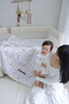 DOMIAMIA親子被子四季通用寶寶被子蓋被新生兒秋冬暖羊安睡被禮盒200*230 曬單實(shí)拍圖