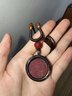 石玥珠寶高含量紫金朱砂吊墜嘎烏盒本命年蛇年護身符掛件男女士款禮物 曬單實(shí)拍圖