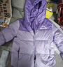 雪中飛【雙面穿】?jì)和鸾q服冬新款男女童保暖加厚面包服外套 蝶戀紫 140 曬單實(shí)拍圖