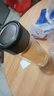 【?京東物流配送】高硼硅雙層玻璃杯大容量泡茶杯水杯子茶水分離 【雙層加厚】茶杯 350ml 1只 曬單實(shí)拍圖