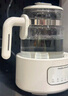 摩飛電器（Morphyrichards）恒溫水壺全玻璃養(yǎng)生壺家用燒水壺多段控溫電熱水壺極速風(fēng)冷沖奶泡奶機(jī)MR5602 1.2L 椰奶白 曬單實(shí)拍圖