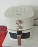 美的（Midea）空氣炸鍋不用翻面可視大容量家用全自動(dòng)烤箱多功能不粘易洗觸控微蒸汽嫩烤免翻面炸烤一體 KZE5089【雙旋鈕控溫時(shí)丨免翻面】 5L 曬單實(shí)拍圖