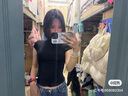 小野和子修身t恤女短袖2025新款夏正肩打底上衣白色緊身遮肉顯瘦a2 【曜石黑】修身顯瘦 久穿如新 M 曬單實(shí)拍圖