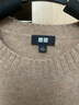 優(yōu)衣庫男裝女裝柔軟綿羊毛圓領(lǐng)針織衫/長(cháng)袖毛衣毛衫25新款478541 32 深米色 L /175/100A 曬單實(shí)拍圖