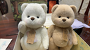 莉娜熊（TeddyTales）小熊玩偶毛絨玩具熊泰迪手作熊安撫娃娃送禮送人教師節禮物 奶白色（明星款） 中號站姿約30cm 曬單實(shí)拍圖