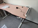 杰妮卡智能升降電腦桌家用辦公書(shū)桌碳纖維臺式電腦桌燈光氛圍電競游戲桌 RGB櫻花裝甲-粉碳纖維 【單電機】160*60 曬單實(shí)拍圖