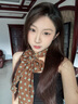 小絲巾女春秋2025新款長(cháng)條小領(lǐng)巾簡(jiǎn)約百搭波點(diǎn)圍巾高級感發(fā)飾飄帶 波點(diǎn)【棕色】 曬單實(shí)拍圖