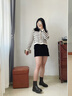 卓詩(shī)尼短靴女2025年冬新款秋單靴子加絨英倫風(fēng)瘦瘦切爾西靴復(fù)古馬丁靴女 黑色-單里 37 曬單實(shí)拍圖