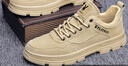 花花公子鞋子男鞋2025新款秋冬季休閑增高運動(dòng)加絨板鞋工裝復古馬丁靴男 沙色 42 曬單實(shí)拍圖