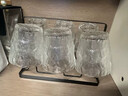 靜閑居杯子水杯玻璃杯杯架酒杯家用茶杯客人杯6只套裝喝水啤酒杯專(zhuān)用 【7件套】矮款冰川杯*6+杯架 曬單實(shí)拍圖