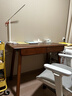 維莎全實(shí)木家用書(shū)桌小戶(hù)型書(shū)房學(xué)習桌復古胡桃色辦公桌簡(jiǎn)約電腦桌 1.05米書(shū)桌(1050*550*750mm) 曬單實(shí)拍圖
