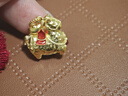 世紀緣珠寶古法黃金吊墜女999足金三花萌馬琺瑯點(diǎn)睛吊墜送女友禮物 4.84g三花御馬吊墜【紅】 曬單實(shí)拍圖