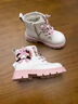 Hello Kitty【官方卡通聯(lián)名IP】女童鞋兒童馬丁靴甜美公主鞋春秋潮女孩短靴 【美樂(lè )蒂聯(lián)名】米/粉718 （現貨） 32 適合腳長(cháng)18.9-19.4cm 曬單實(shí)拍圖
