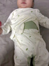 婧麒（JOYNCLEON）新生嬰兒衣服純棉秋款初生男女寶寶春秋睡衣分體打底內衣套裝 蒲公英綠色 【高腰款】 73 cm 曬單實(shí)拍圖