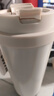 SZTAA保溫杯咖啡杯316不銹鋼陶瓷男女士吸管杯便攜車載水杯茶水分離杯 白色520ml咖啡杯 曬單實拍圖