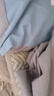 無(wú)印良品A類(lèi)純棉床上三件套學(xué)生宿舍 0.9米床笠被套150*200cm淺藍灰 曬單實(shí)拍圖