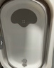 iuu嬰兒洗澡盆兒童浴盆大號寶寶可折疊可坐可躺浴架臉盆套餐 【北歐灰】浴盆+可調節浴架+臉盆 材質(zhì)：食品級PP原料，無(wú)添加回料 曬單實(shí)拍圖
