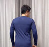 莫代爾80支秋衣男士薄款單件秋冬打底內搭線(xiàn)衣男棉毛衫上衣V領(lǐng)保暖內衣 鈷藍-V領(lǐng)上衣 抗靜電 7A抗菌 A類(lèi) 2XL (180) 曬單實(shí)拍圖
