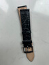 原裝浪琴嘉嵐表帶真皮男女13 18 20mm瑰麗男款超薄手表皮帶鱷魚(yú)紋 黑色銀扣 18mm 曬單實(shí)拍圖
