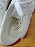 雙星八特排球鞋男女 帆布鞋中考體側 牛筋底系帶白鞋鍛煉跑步晨練鞋 白色-雙星  35 曬單實(shí)拍圖