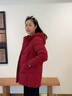 波司登（BOSIDENG）25新款羽絨服女中款連帽加厚90絨商場(chǎng)同款休閑百搭外套B250245122 醇酒紅|1856-趨勢推薦 S 160/84A 體重約110-130斤 曬單實(shí)拍圖