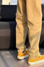 JEEP SPIRIT吉普卡其色多口袋工裝褲男款秋季戶(hù)外防水軟殼沖鋒褲修身錐形登山 卡其色【升級款】 2XL （建議）145-160斤 曬單實(shí)拍圖