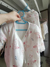童泰0-3個(gè)月寶寶套裝秋冬純棉新生嬰兒和服上衣褲子夾棉居家內衣 粉色 66 cm 曬單實(shí)拍圖