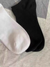 中筒襪薄款襪子男純色透氣四季休閑運動(dòng)襪女滌棉商務(wù)一次性七天襪 船襪1雙（白色） 均碼 曬單實(shí)拍圖