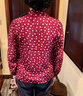 經(jīng)典故事（JANE STORY）法式花邊立領(lǐng)襯衫女春秋2025新款時(shí)尚氣質(zhì)波點(diǎn)襯衣收腰雪紡上衣 紅白波點(diǎn) 2XL 曬單實(shí)拍圖